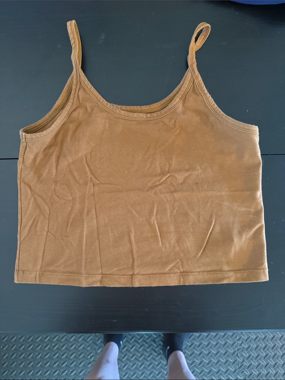 ARQ Tan Cropped Camisole Tank Top